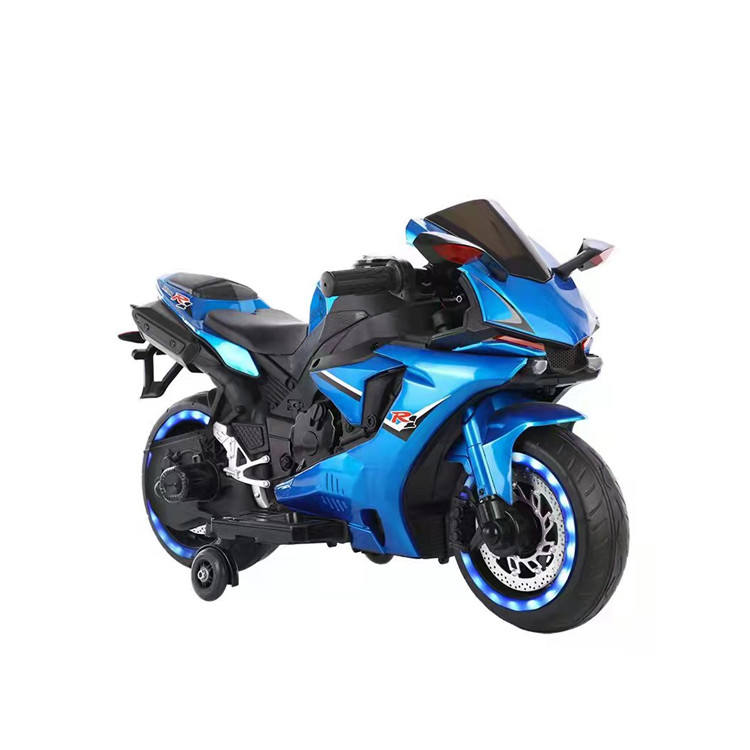 Dečiji motor sa pomoćnim točkovima 149 plavi - Slika 2