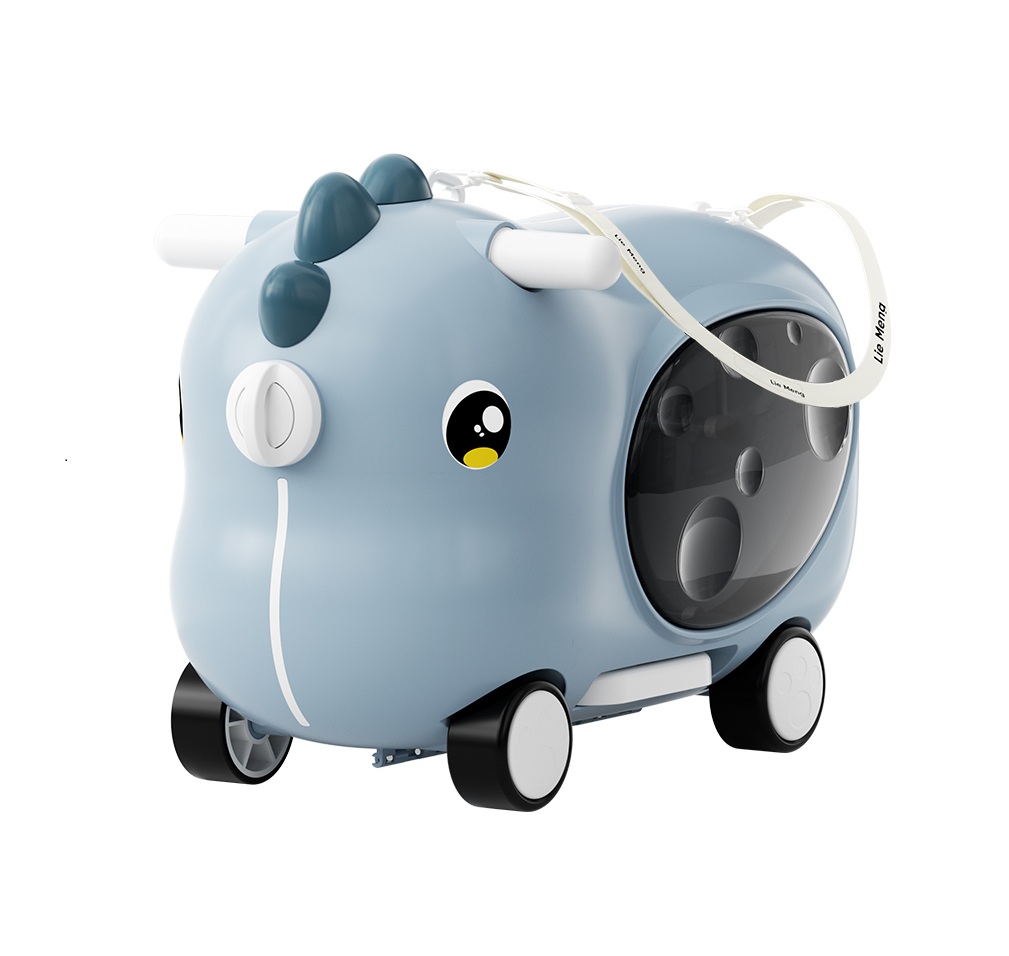 Dečija guralica kofer 475 plava– 2u1 model - Slika 3