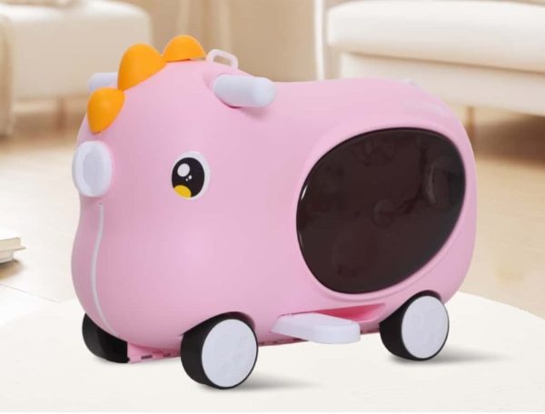 Dečija guralica kofer 475 roze – 2u1 model - Slika 2