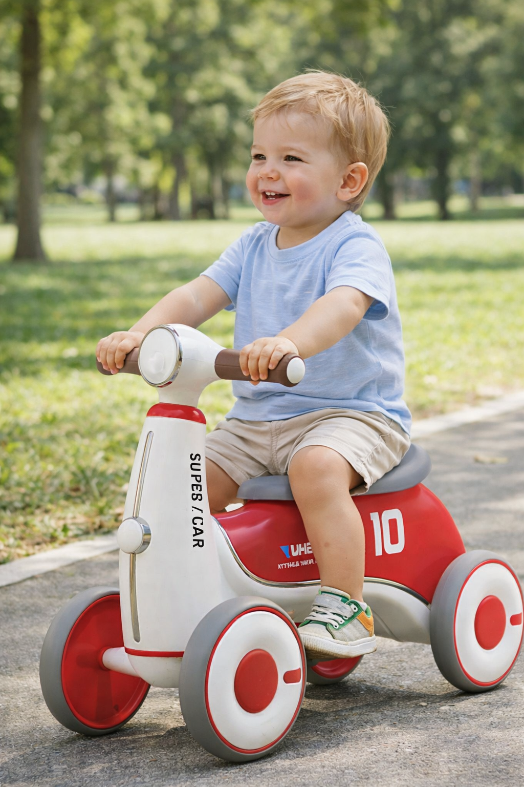 Decija guralica motor 476 crvena