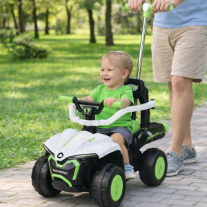 Decija guralica sa rucicom 477 zelena