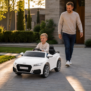 Licencirani Audi TT dečiji auto na akumulator – beli