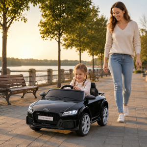 Licencirani Audi TT dečiji auto na akumulator – crni