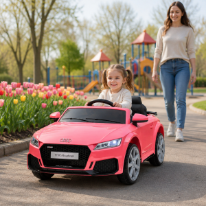 Licencirani Audi TT dečiji auto na akumulator – roze