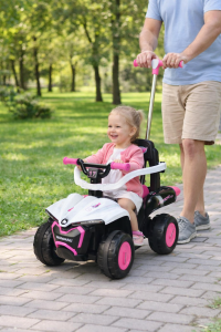 Decija guralica sa rucicom 477 roze