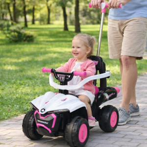 Decija guralica sa rucicom 477 roze