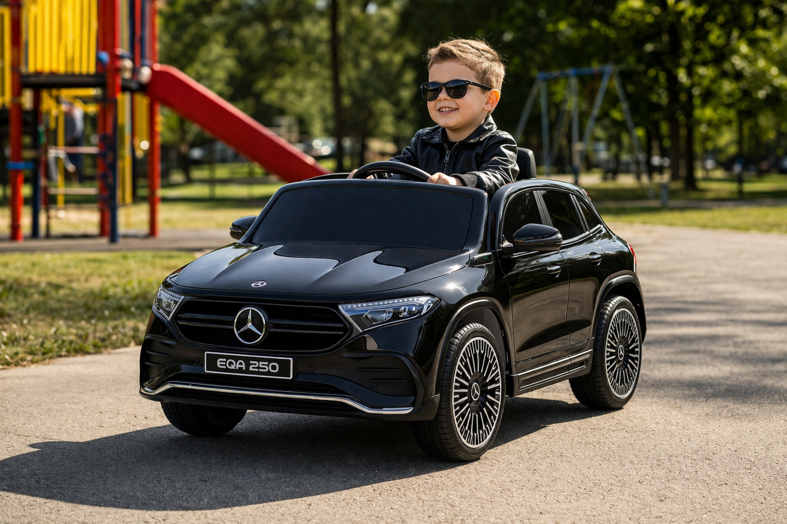 Auto na akumulator Mercedes EQA crna - Slika 2