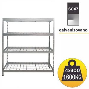 Metalna zicana polica 180x180x60cm 4x300kg
