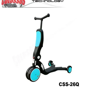 Dečiji trotinet/tricikl/guralica 6u1 CSS-26Q crno/tirkiz Colossus