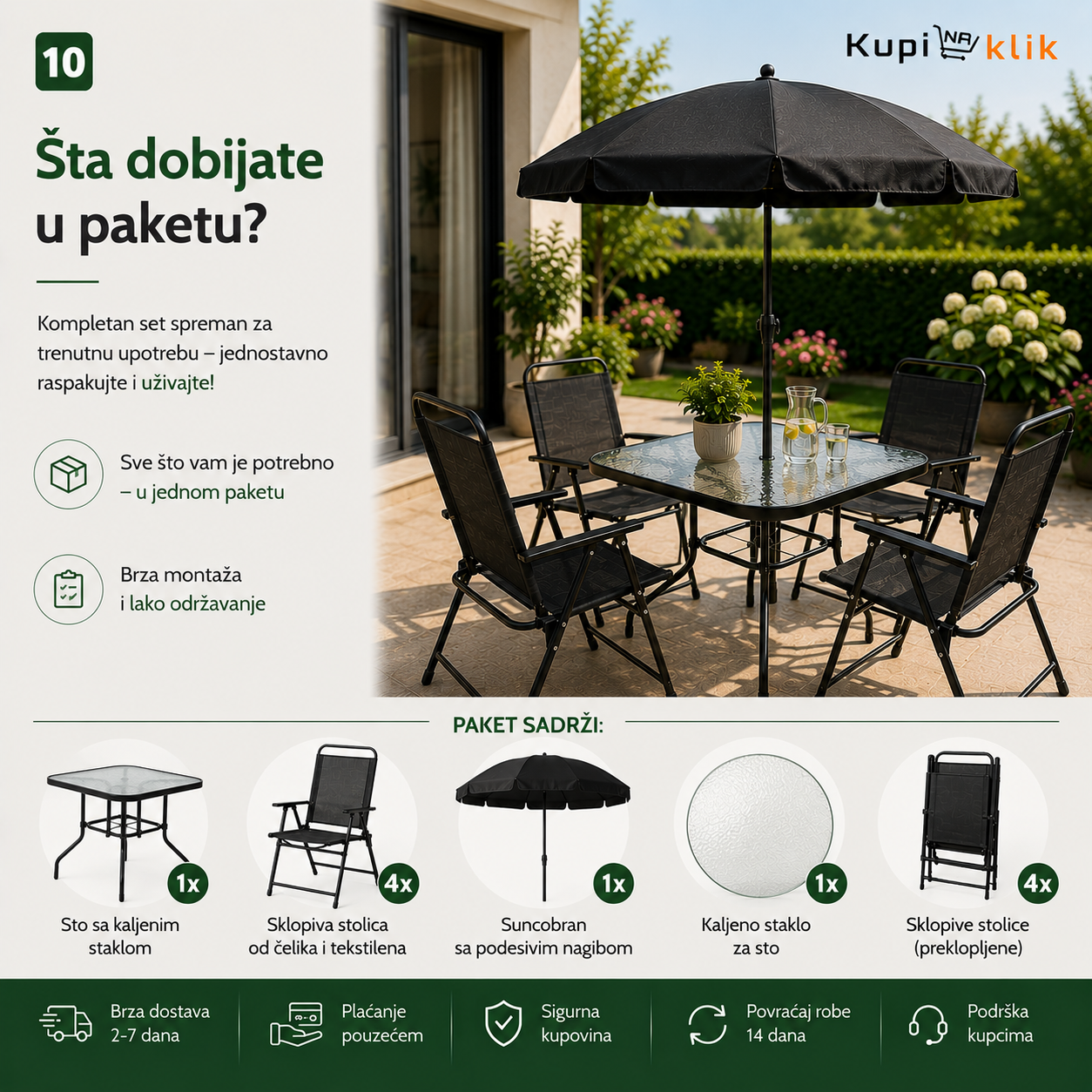 Progarden 4 baštenski set - Slika 9