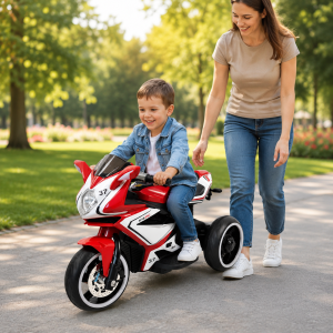 Dečiji motor na akumulator sa tri točka TS-078-3 – crveni