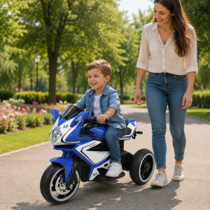 Dečiji motor na akumulator sa tri točka TS-078-3 – plavi