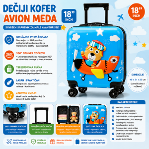 Deciji kofer meda u avionu 11/72040
