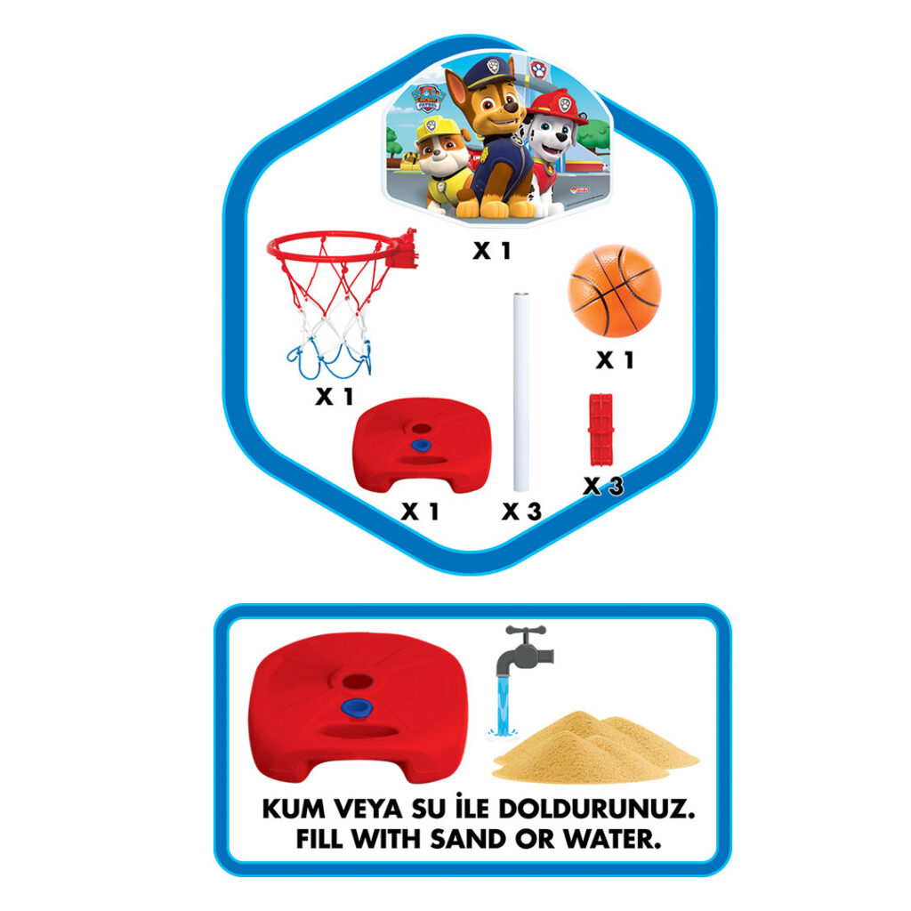 Dečiji košarkaški set PAW Patrol Dede 038804 - Slika 2