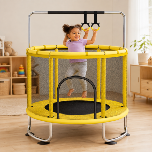 Dečija sobna trambolina Playtime 140cm sa zaštitnom mrežom 845 zuta