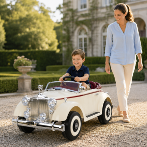 Dečiji auto Retro Rolls Royce 12 V sa četiri motora – bež