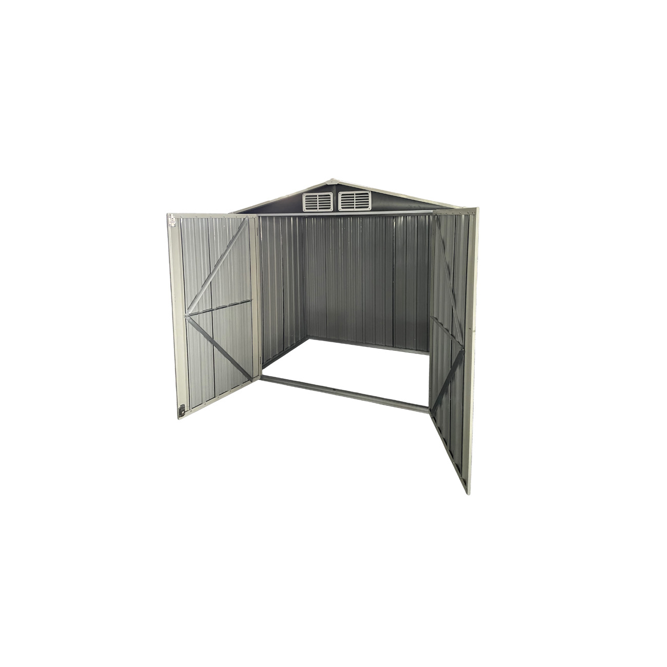 Metalna baštenska kućica L – 225 × 161 × 181 cm - Slika 3