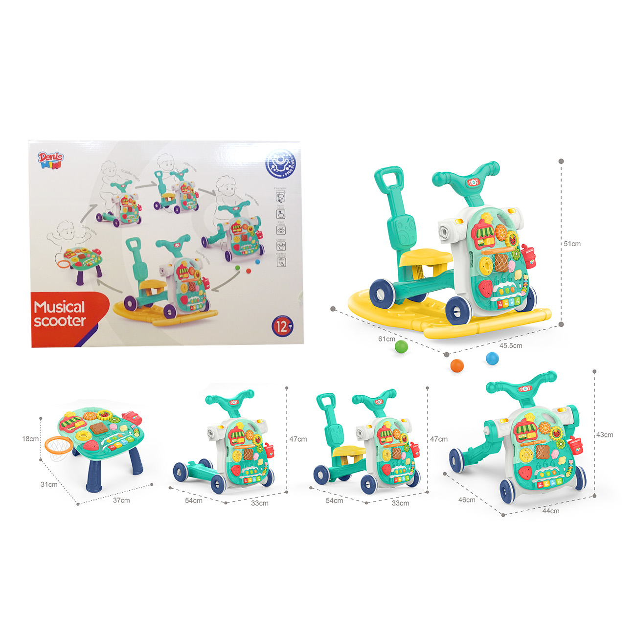 Multifunkcionalna hodalica za bebe 5 u 1 – multivozilica - Slika 2