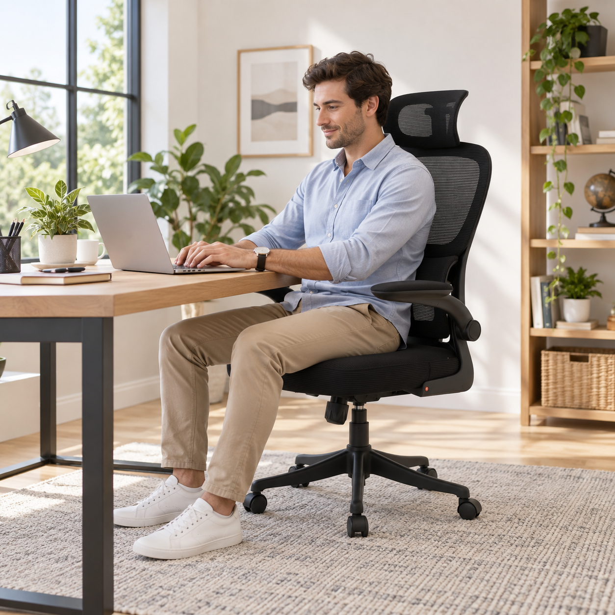 Ergonomska mrežasta kancelarijska stolica 27-081000