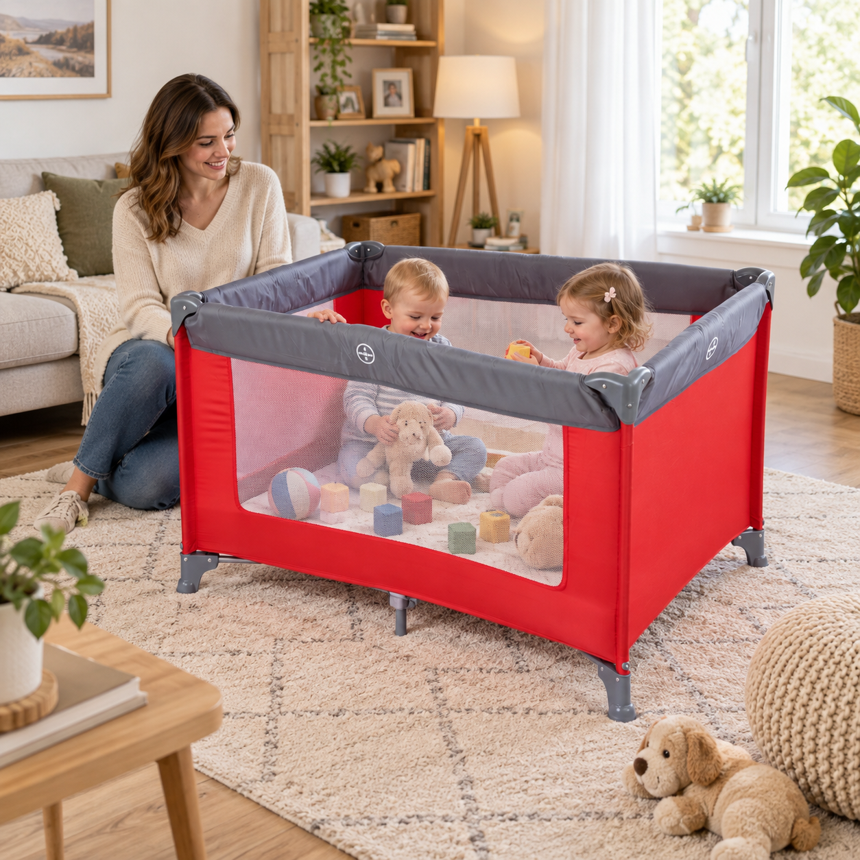 Prenosivi sklopivi krevetac za decu 125×65×74 cm