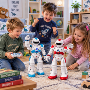 Robot na daljinsko upravljanje – crveni ili plavi