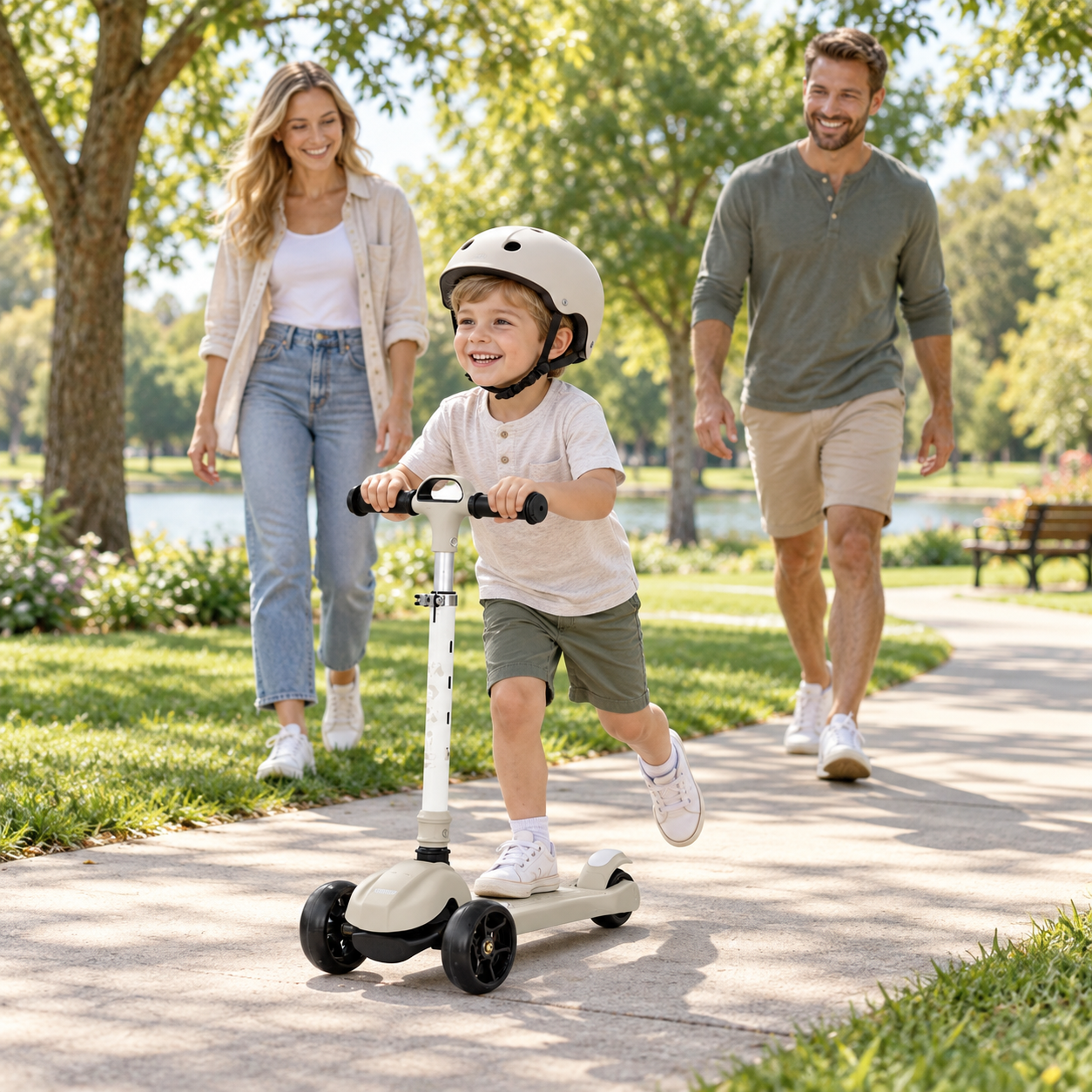 Chipolino Moxie trotinet sa LED svetlima – bez - Slika 5