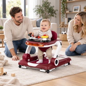 Chipolino Little Explorer 4-u-1 dubak i šetalica bordo