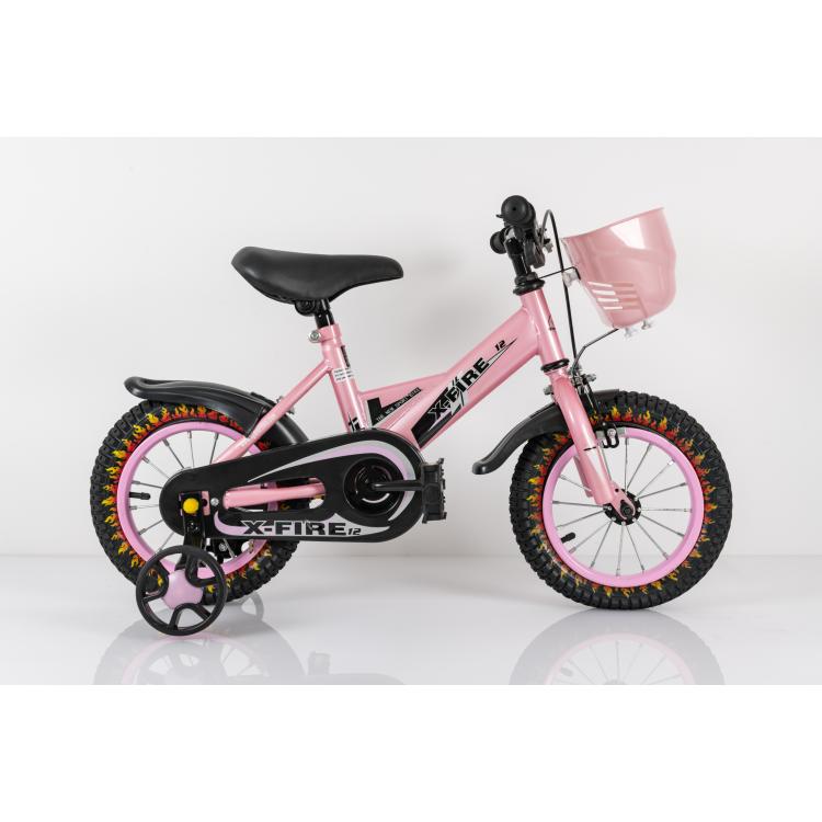 Dečiji bicikl 12″ roze sa pomoćnim točkovima - Slika 6