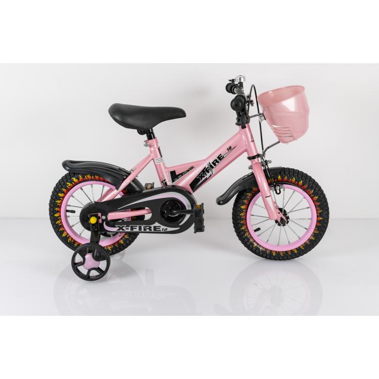 Dečiji bicikl 12″ roze sa pomoćnim točkovima - Slika 5