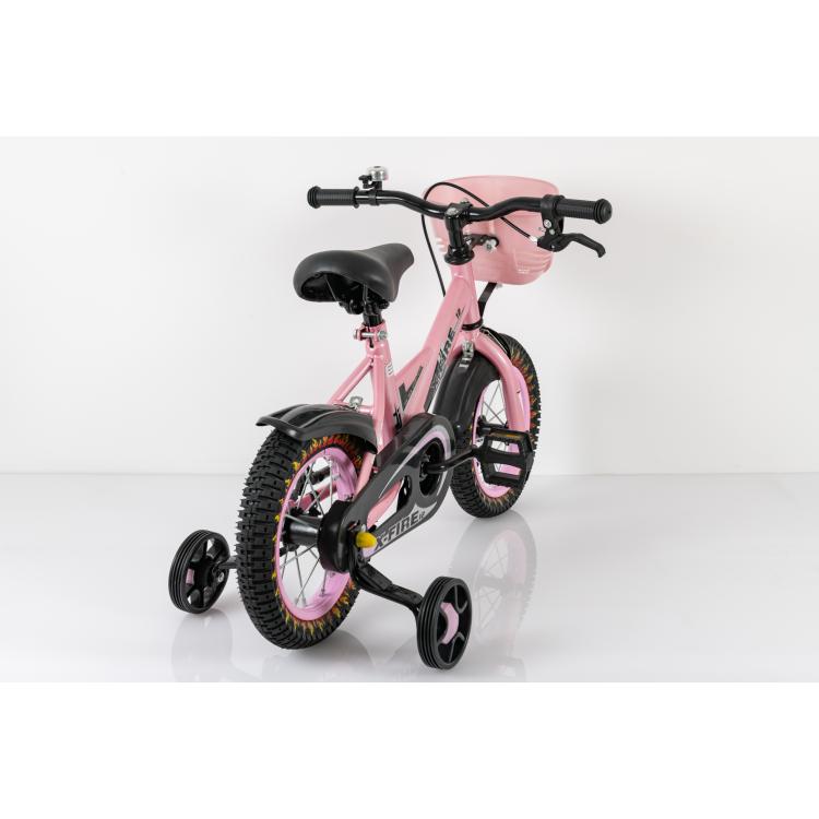 Dečiji bicikl 12″ roze sa pomoćnim točkovima - Slika 3
