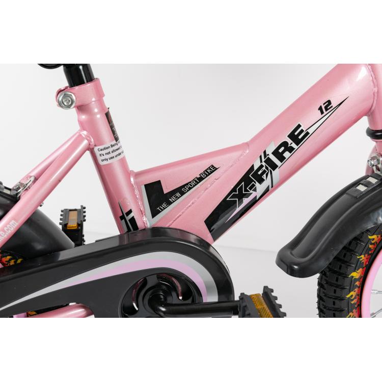 Dečiji bicikl 12″ roze sa pomoćnim točkovima - Slika 2