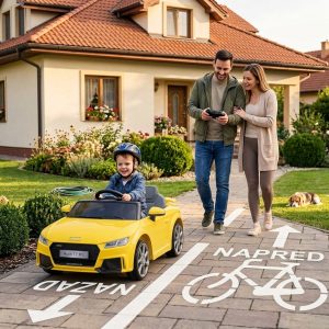 Licencirani Audi TT dečiji auto na akumulator žuti