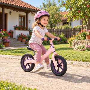 Dečiji balans bicikl 12″ bez pedala pink