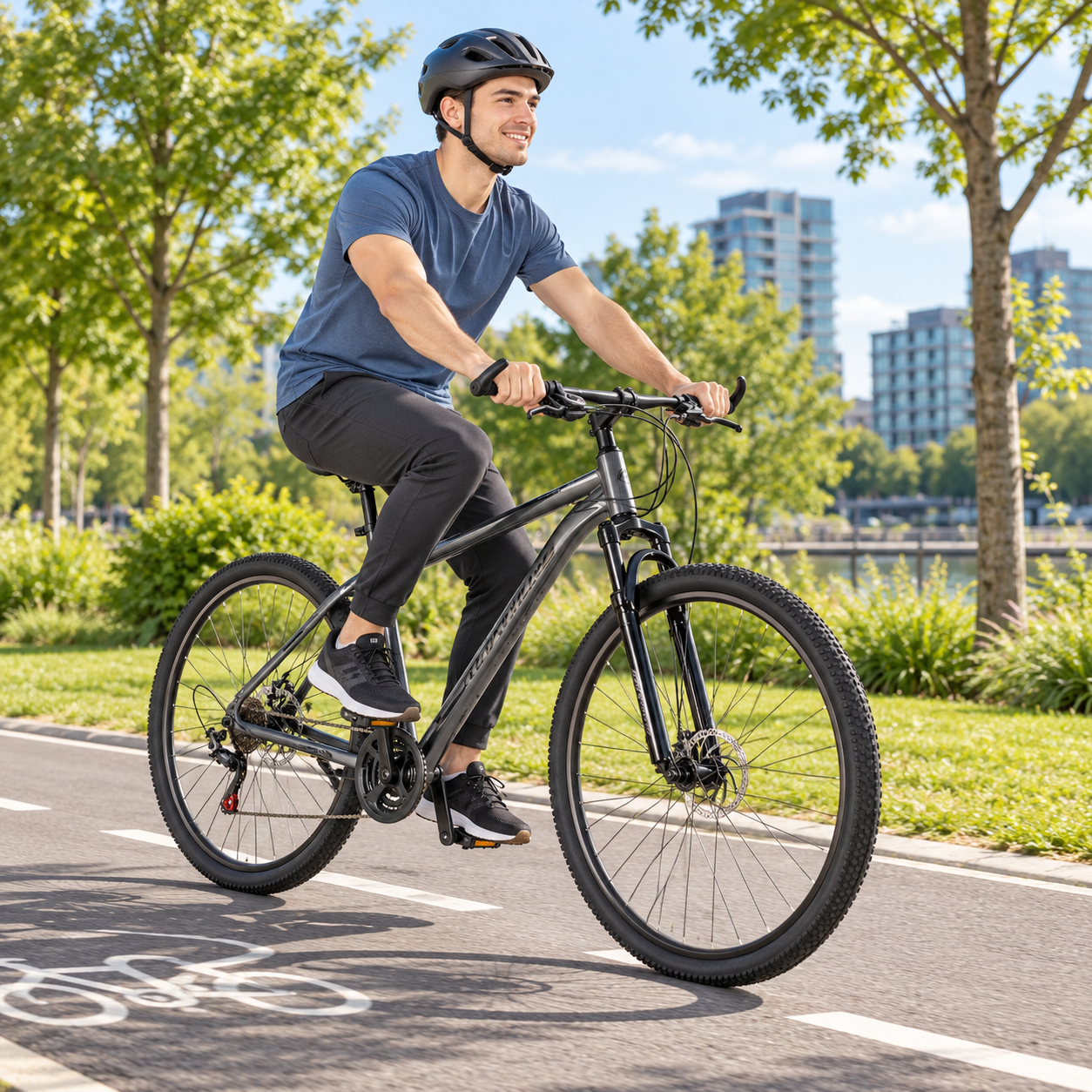 Maximus MTB bicikl 29″ aluminijumski ram 21 brzina sivi